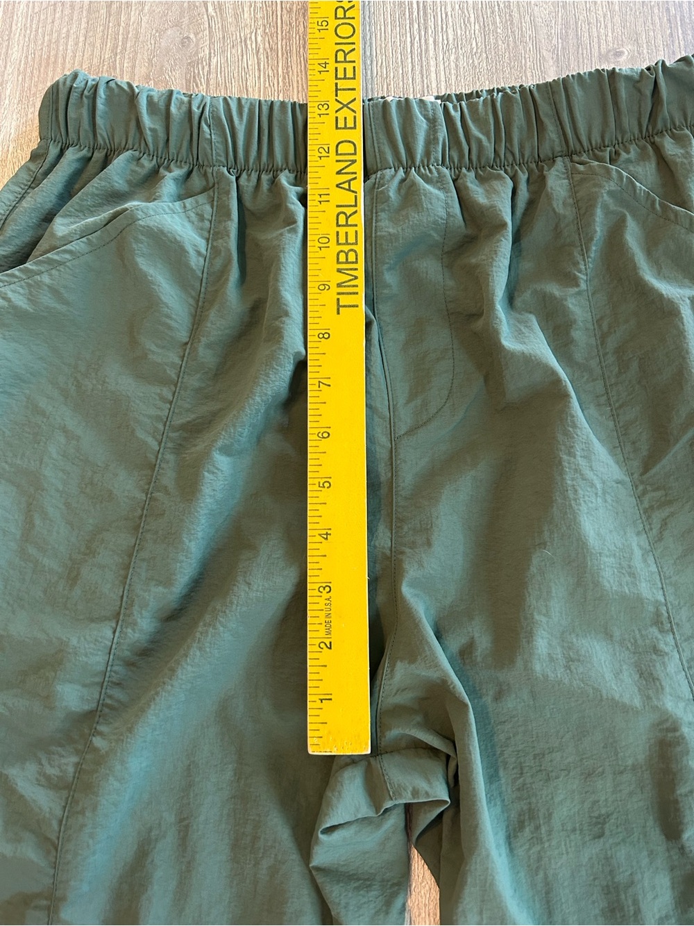 WILO the Label Pine Green Parachute Cargo Jogger Pants Adjustable Hems Sz Medium - Picture 10 of 10